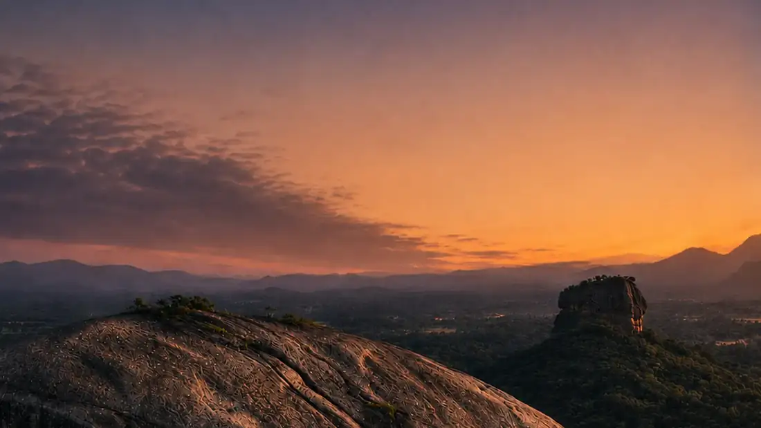 Pidurangala rock formation, Sri Lanka